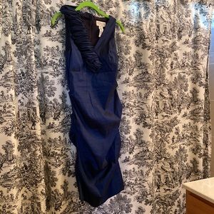 Gorgeous blue shimmery satin dress